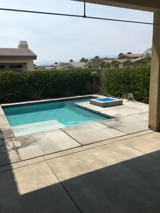 Coated Pool Deck From Patio La Quinta Ca