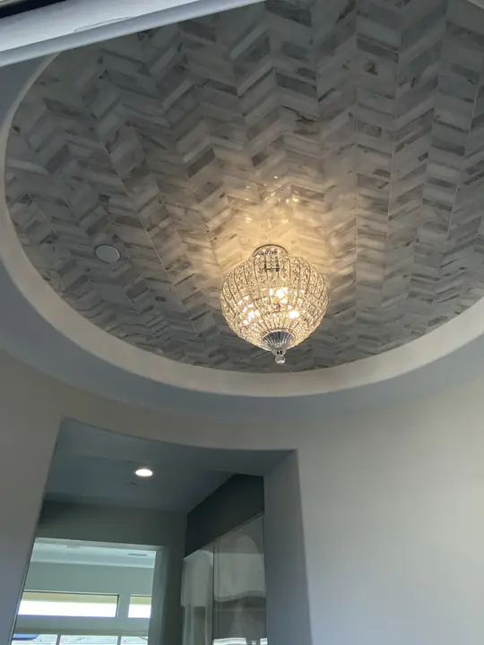 Domed Ceiling Detail With Chandelier La Quinta Ca