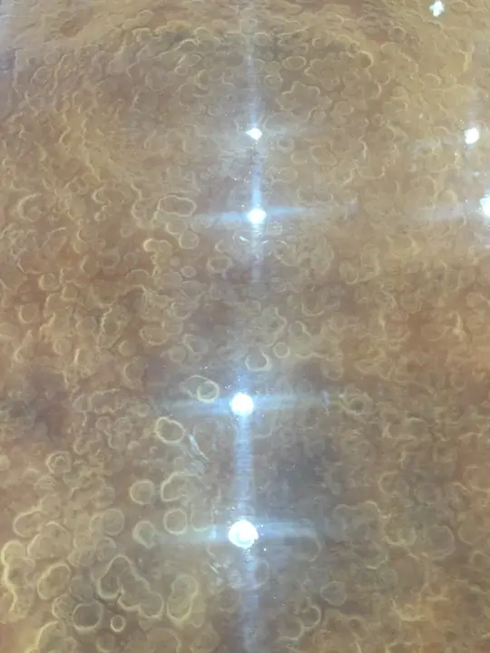 Gold Metallic Epoxy Floor Under Lights La Quinta Ca