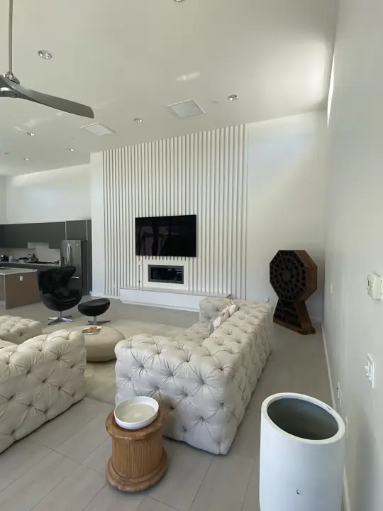 Painted Living Room Accent Wall La Quinta Ca